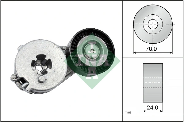 Belt Tensioner, V-ribbed belt